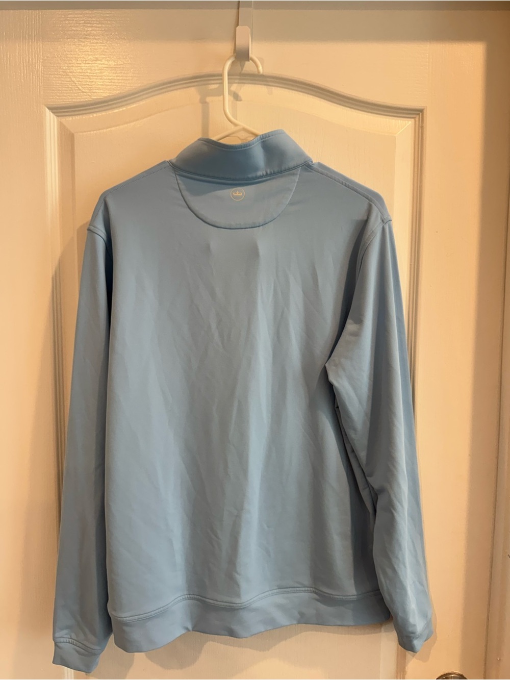 Peter Millar Light Blue Quarter-Zip Pullover - Picture 2 of 2